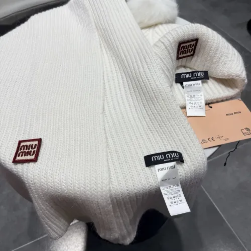 Replica MIU MIU Hat and Scarf Set #1391476 $64.00 USD for Wholesale