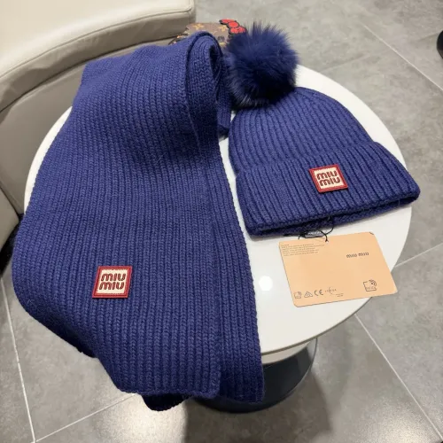 Replica MIU MIU Hat and Scarf Set #1391478 $64.00 USD for Wholesale