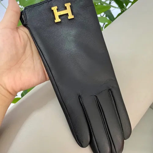 Replica Hermes Gloves For Women #1391486 $56.00 USD for Wholesale