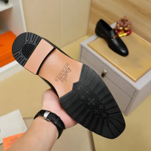 Replica Hermes Leather Shoes For Men #1391576 $85.00 USD for Wholesale