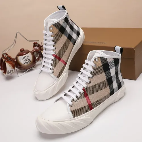 Burberry High Tops Shoes For Men #1391795 $76.00 USD, Wholesale Replica Burberry High Tops Shoes