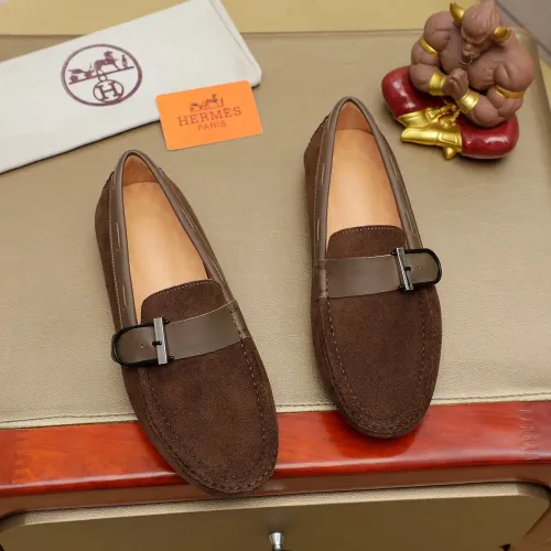 Hermes Leather Shoes For Men #1391866 $72.00 USD, Wholesale Replica Hermes Leather Shoes