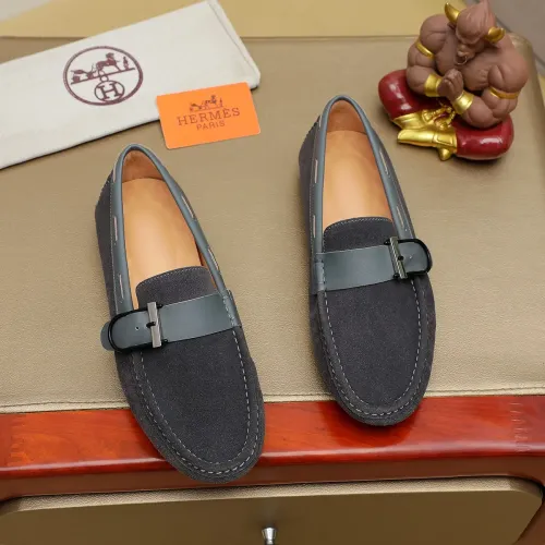 Hermes Leather Shoes For Men #1391867 $72.00 USD, Wholesale Replica Hermes Leather Shoes