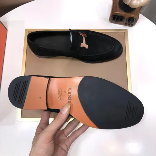 Replica Hermes Leather Shoes For Men #1391951 $98.00 USD for Wholesale