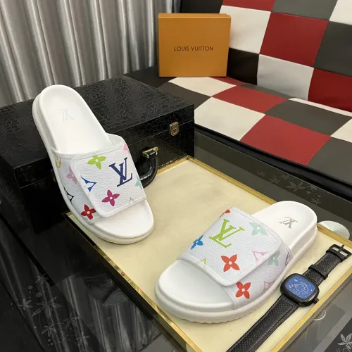 Louis Vuitton Slippers For Men #1392036 $64.00 USD, Wholesale Replica Louis Vuitton Slippers