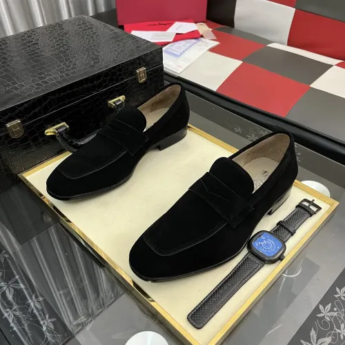 Replica Salvatore Ferragamo Leather Shoes For Men #1392086 $108.00 USD for Wholesale