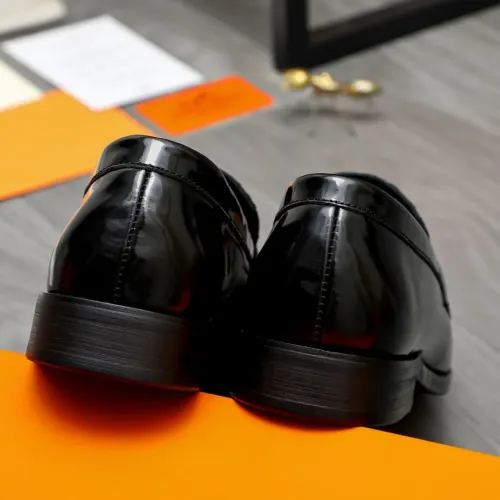 Replica Hermes Leather Shoes For Men #1392117 $92.00 USD for Wholesale