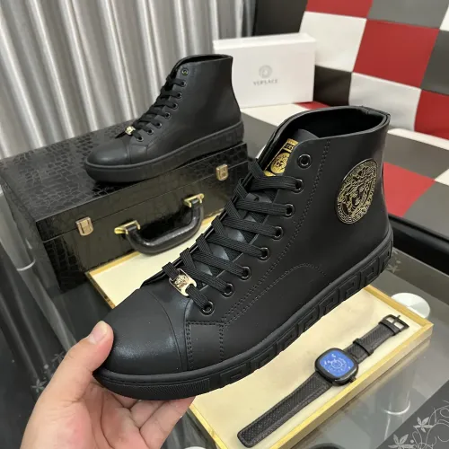 Versace High Tops Shoes For Men #1392489 $80.00 USD, Wholesale Replica Versace High Tops Shoes