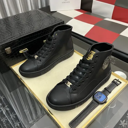 Replica Versace High Tops Shoes For Men #1392489 $80.00 USD for Wholesale