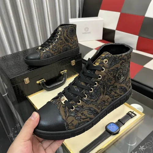 Versace High Tops Shoes For Men #1392492 $80.00 USD, Wholesale Replica Versace High Tops Shoes