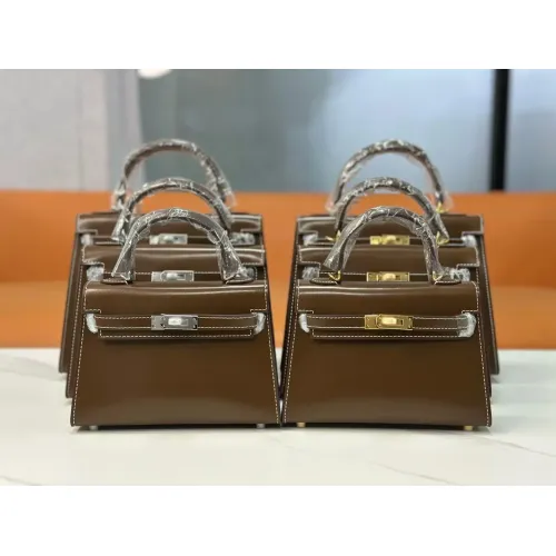 Hermes AAA Quality Handbags In Silver For Women #1392571 $82.00 USD, Wholesale Replica Hermes AAA Quality Handbags