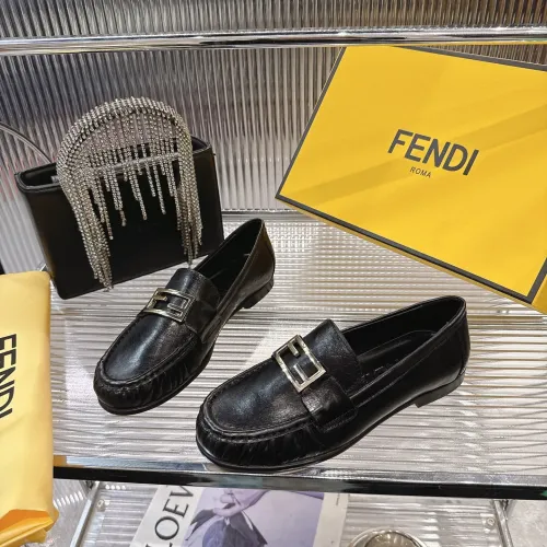Fendi Leather Shoes For Women #1392622 $102.00 USD, Wholesale Replica Fendi Leather Shoes