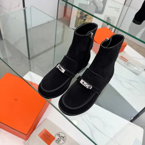 Replica Hermes Boots For Women #1392667 $145.00 USD for Wholesale