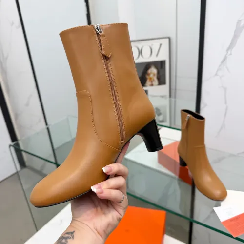 Replica Hermes Boots For Women #1392673 $145.00 USD for Wholesale