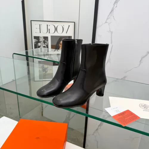 Replica Hermes Boots For Women #1392674 $145.00 USD for Wholesale