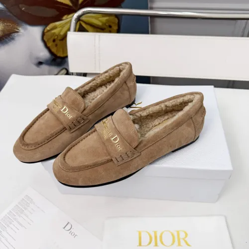 Christian Dior Leather Shoes For Women #1392715 $112.00 USD, Wholesale Replica Christian Dior Leather Shoes