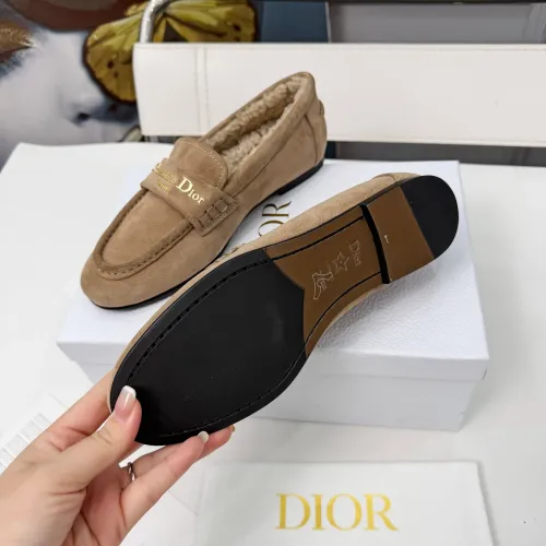 Replica Christian Dior Leather Shoes For Women #1392715 $112.00 USD for Wholesale