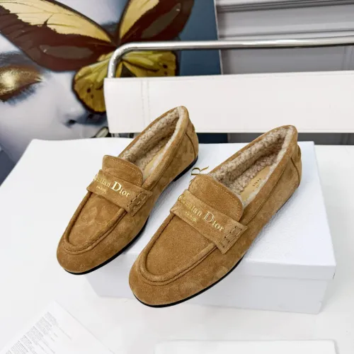 Christian Dior Leather Shoes For Women #1392716 $112.00 USD, Wholesale Replica Christian Dior Leather Shoes