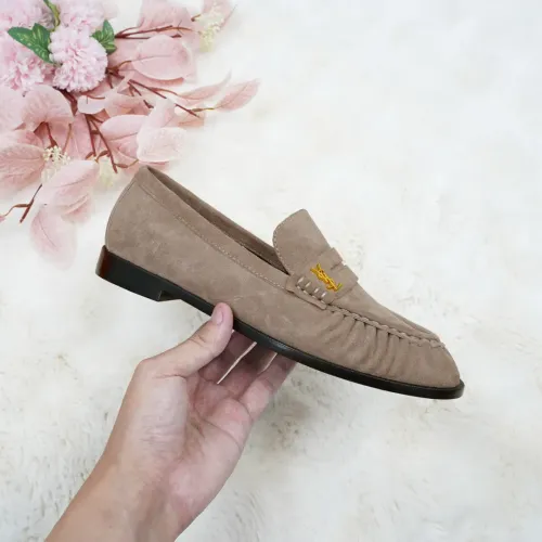Replica Yves Saint Laurent YSL Leather Shoes For Women #1392789 $102.00 USD for Wholesale