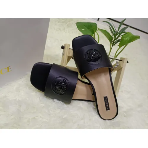 Replica Versace Slippers For Women #1392833 $80.00 USD for Wholesale