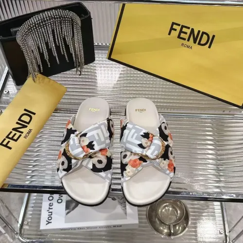 Fendi Slippers For Women #1392896 $80.00 USD, Wholesale Replica Fendi Slippers