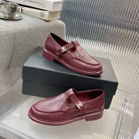 $102.00 USD Chanel Leather Shoes For Women #1382183