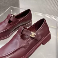 $102.00 USD Chanel Leather Shoes For Women #1382183