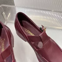 $102.00 USD Chanel Leather Shoes For Women #1382183