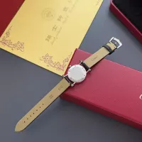 $135.00 USD Cartier AAA Quality Watches In Black For Women #1382438