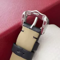 $135.00 USD Cartier AAA Quality Watches In Black For Women #1382438