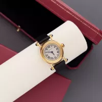 $135.00 USD Cartier AAA Quality Watches In Black For Women #1382442