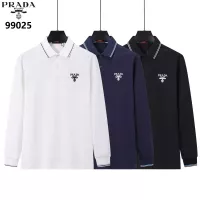 $40.00 USD Prada T-Shirts Long Sleeved For Men #1386266