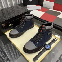 $88.00 USD Prada High Top Shoes For Men #1387864