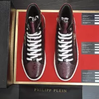$92.00 USD Philipp Plein PP High Tops Shoes For Men #1387889