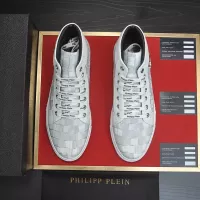 $92.00 USD Philipp Plein PP High Tops Shoes For Men #1387906