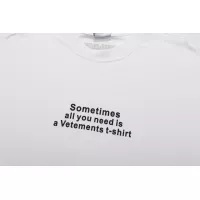 $36.00 USD VETEMENTS T-Shirts Short Sleeved For Unisex #1390272