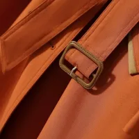 $132.00 USD Burberry Trench Coat Long Sleeved For Women #1391095