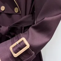 $132.00 USD Burberry Trench Coat Long Sleeved For Women #1391098