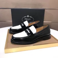 $92.00 USD Prada Leather Shoes For Men #1391578