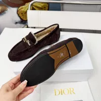 $112.00 USD Christian Dior Leather Shoes For Women #1392719