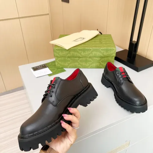 Replica Gucci Oxfords Shoes For Women #1393041 $92.00 USD for Wholesale