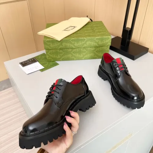 Replica Gucci Oxfords Shoes For Women #1393042 $92.00 USD for Wholesale