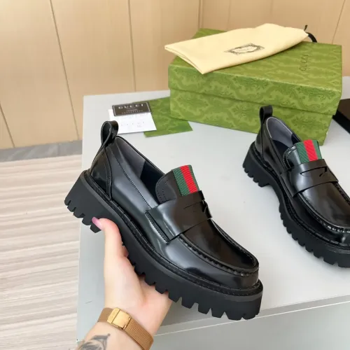 Replica Gucci Oxfords Shoes For Women #1393043 $92.00 USD for Wholesale