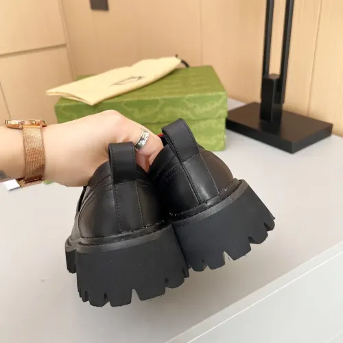 Replica Gucci Oxfords Shoes For Women #1393044 $92.00 USD for Wholesale