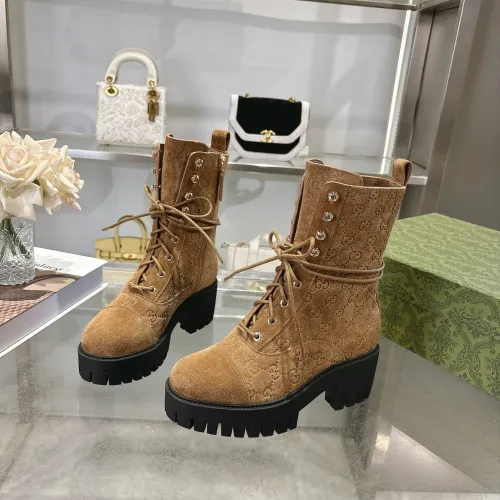 Replica Gucci Boots For Women #1393045 $128.00 USD for Wholesale