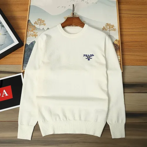 Prada Sweaters Long Sleeved For Men #1393214 $48.00 USD, Wholesale Replica Prada Sweaters