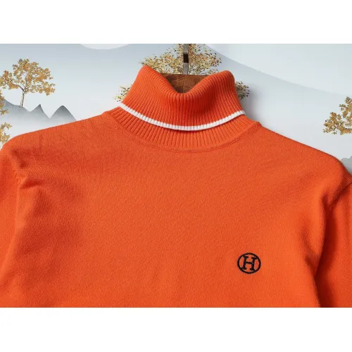 Replica Hermes Sweaters Long Sleeved For Men #1393219 $48.00 USD for Wholesale