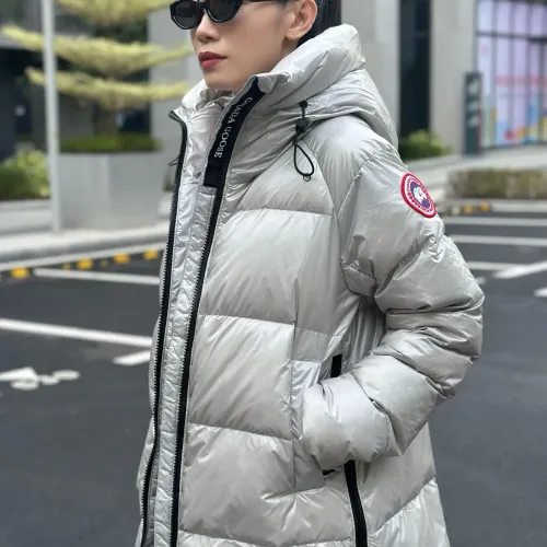 Replica Canada Goose Down Feather Coat Long Sleeved For Women #1393300 $182.00 USD for Wholesale