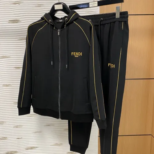 Fendi Tracksuits Long Sleeved For Men #1393335 $92.00 USD, Wholesale Replica Fendi Tracksuits