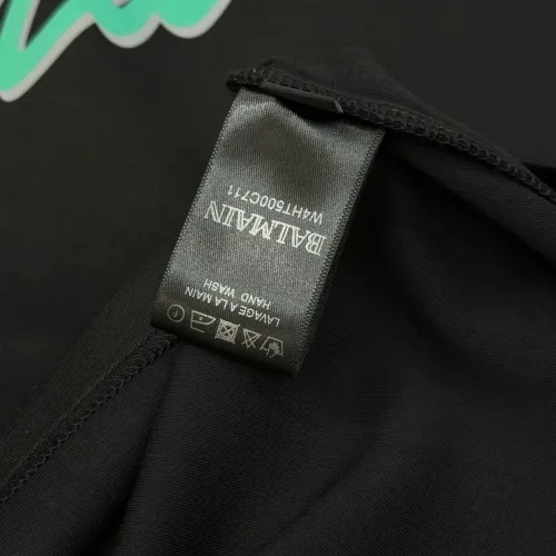 Replica Balmain T-Shirts Long Sleeved For Men #1393465 $80.00 USD for Wholesale